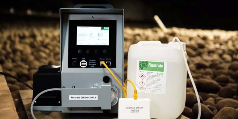 The non-renewal of CIPC in the European market has left a huge gap in the potato storage spout suppression market, so growers must start looking for alternatives for their potato crops. One option comes from, Restrain, the residue-free, ethylene gas company. Being aware of the potential for CIPC’s non-renewal, Restrain made significant investments in the business, enabling the company to increase its manufacturing capacity at its production facility in the Netherlands and therefore ensuring it has the capacity needed to fill the gap left by CIPC. Restrain’s generators have been used for potato storage for over 14 years and are fitted with sensors which maintain a stable, low-level of ethylene, which is vital for the safe storage of potatoes. The generator has 20 liter fuel capacity, so daily filling is not required unlike other catalytic generators and Restrain generators use a unique start-up mechanism that ensures the best possible outcome when storing potatoes. “Through our determination to create a world-class product we completely re-designed our machines, taking the manufacturing in house to improve machine quality and investing heavily in the development of our sensor technology. This means our new B100 and B200 generators require limited annual maintenance and are fully calibrated before leaving our site, making them ready to use straight away,” said Dirk Garos, global sales director at Restrain. Following a series of a successful variety of trails, Restrain technology has recently been adopted by the global potato processing sector. The sector, which has traditionally used CIPC and other storage chemicals, has seen a global trend towards more sustainable, chemical-free solutions, so Restrain meets these requirements and just at the right time. “Seeing that the processing sector might need alternative solutions to CIPC, we invested in multiple processing variety trails to ensure that we have robust data for processing customers. Our results show that fry colors are preserved, there is no need for a delay between storage and processing and the potatoes are completely residue-free,” explained Garos. Most importantly, Restrain is priced in line with CIPC, making it one of the most cost-effective alternatives available. In addition to this, customers do not need to pay for the machines themselves, which are supplied free of charge, with customers only paying a fee on a per tons basis for the crops they are storing.