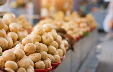 Street,Market,With,Vegetables,And,Fruits.,Shopping,For,A,Bazaar.